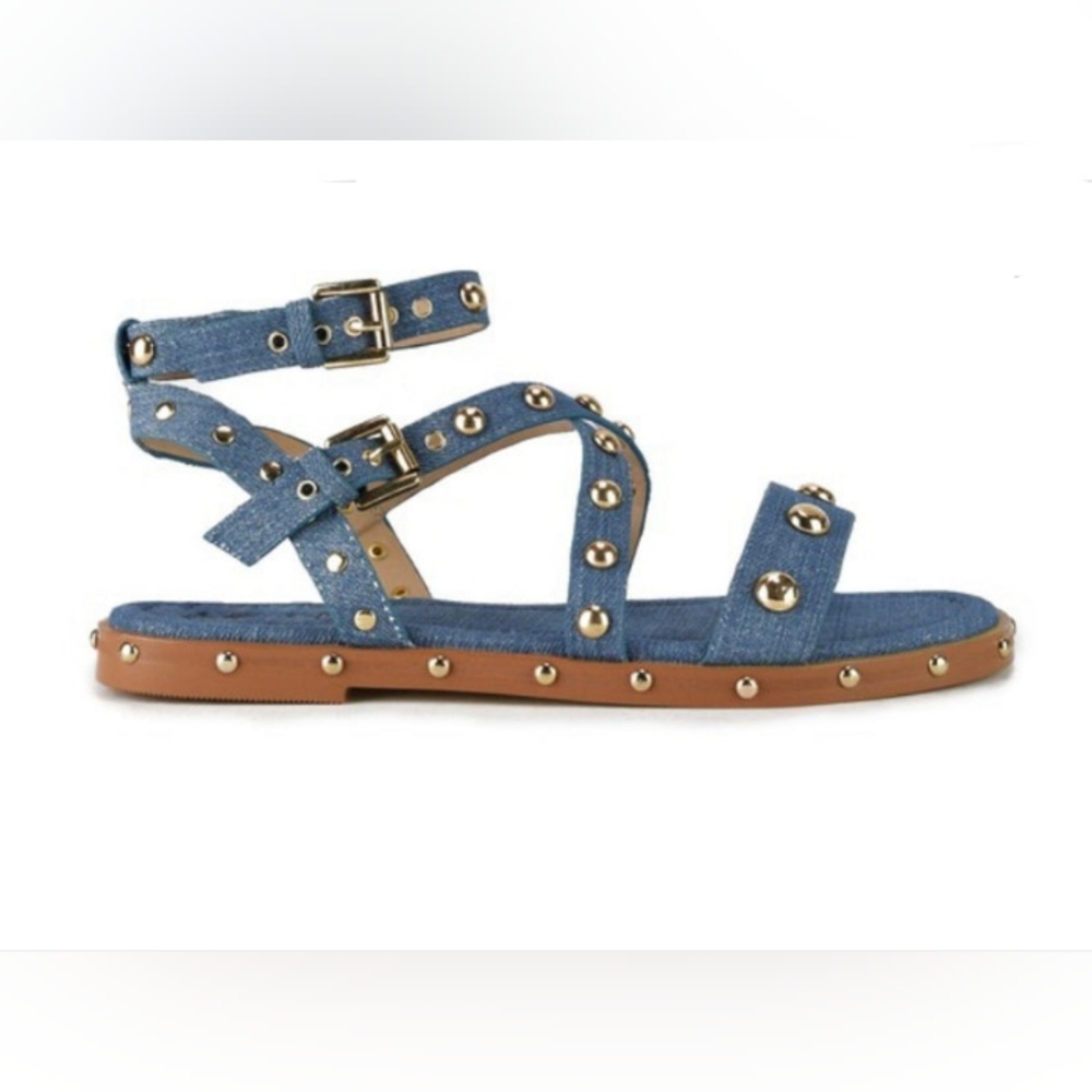 Denim Sandals (Never Worn)